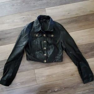 Black "leather" jacket